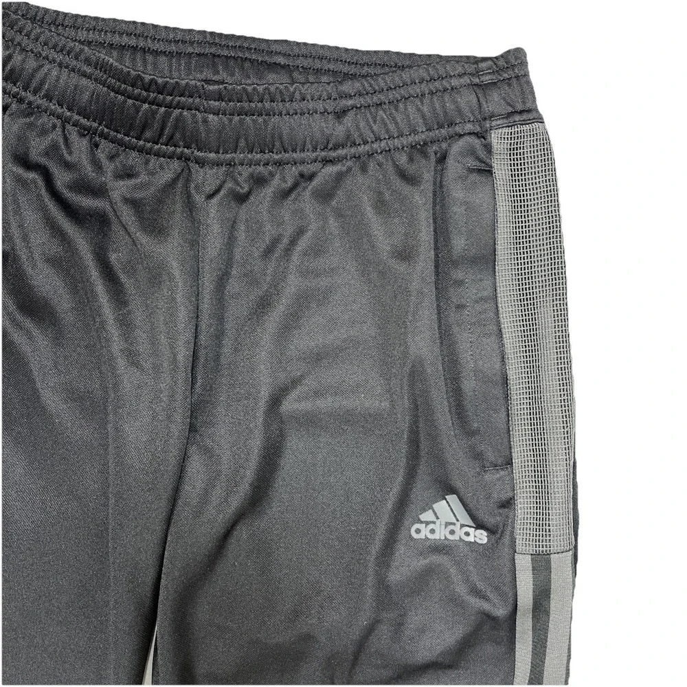 Adidas Mens Tiro Aeroready Track Pants Size‎ Small  Black Gray Striped Soccer